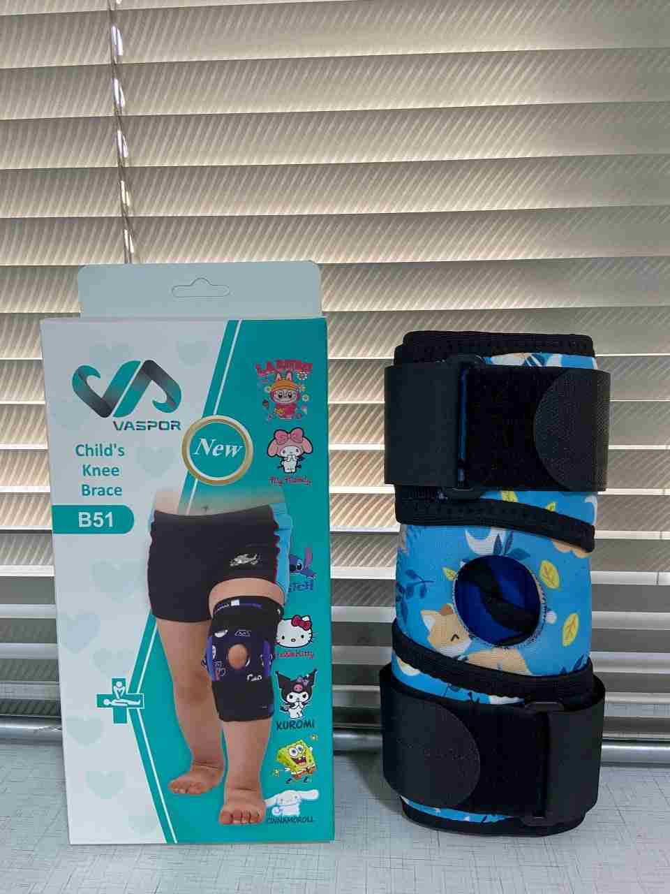 زانوبند طبی نئوپرنی فنردار کودکان و اطفال واسپور (کد B51)