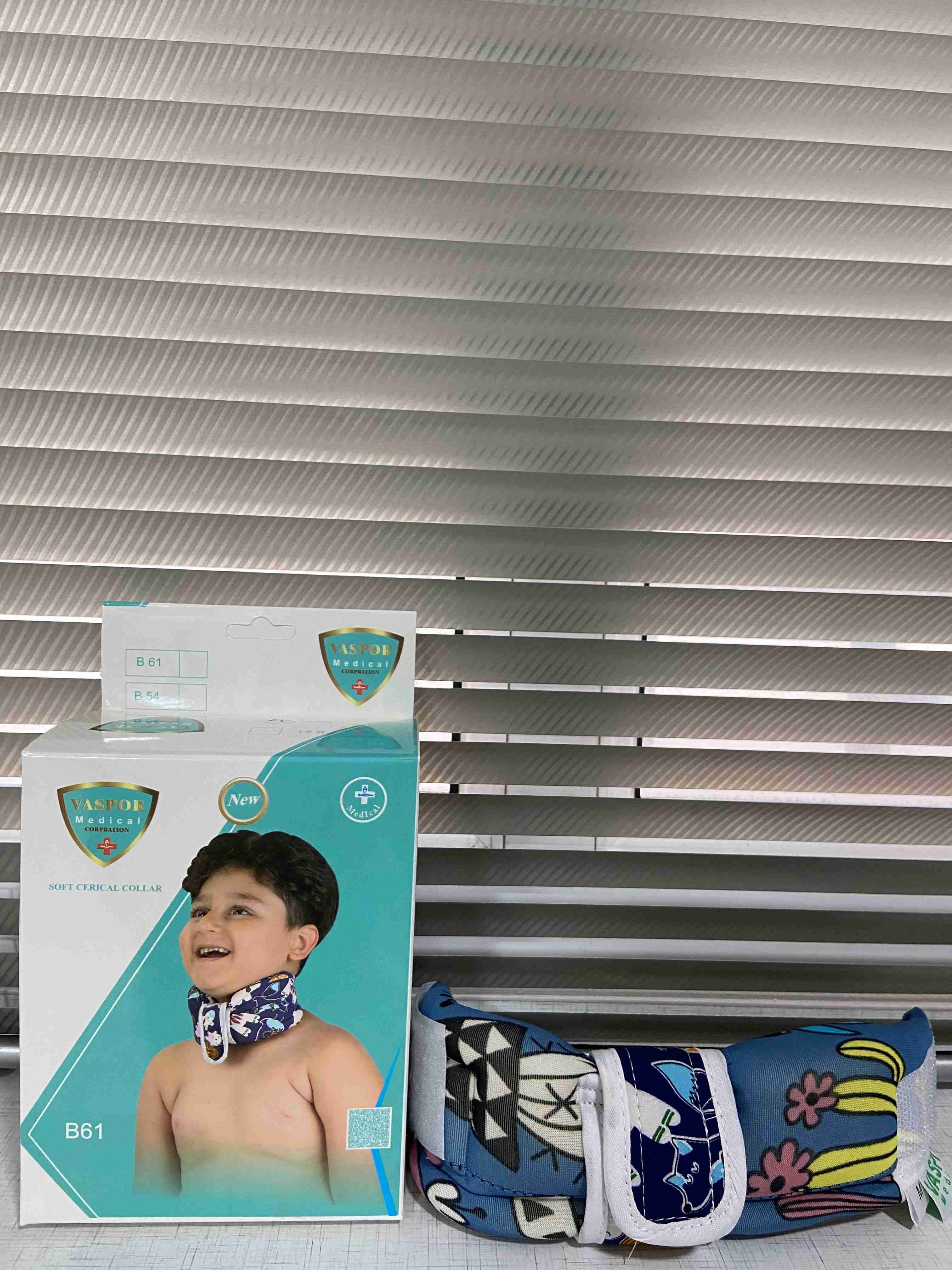 گردنبند طبی فومی نرم کودکان و اطفال (کلار نرم) واسپور (کد B54)